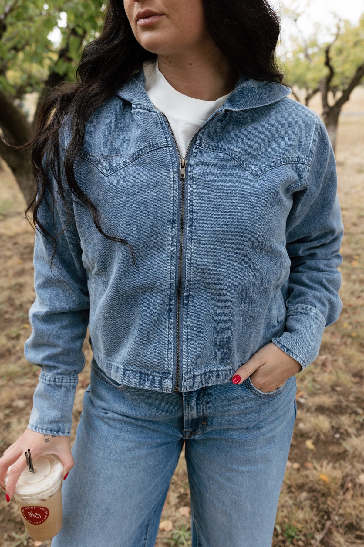 Denim Zip- Up 2 Fly Co.