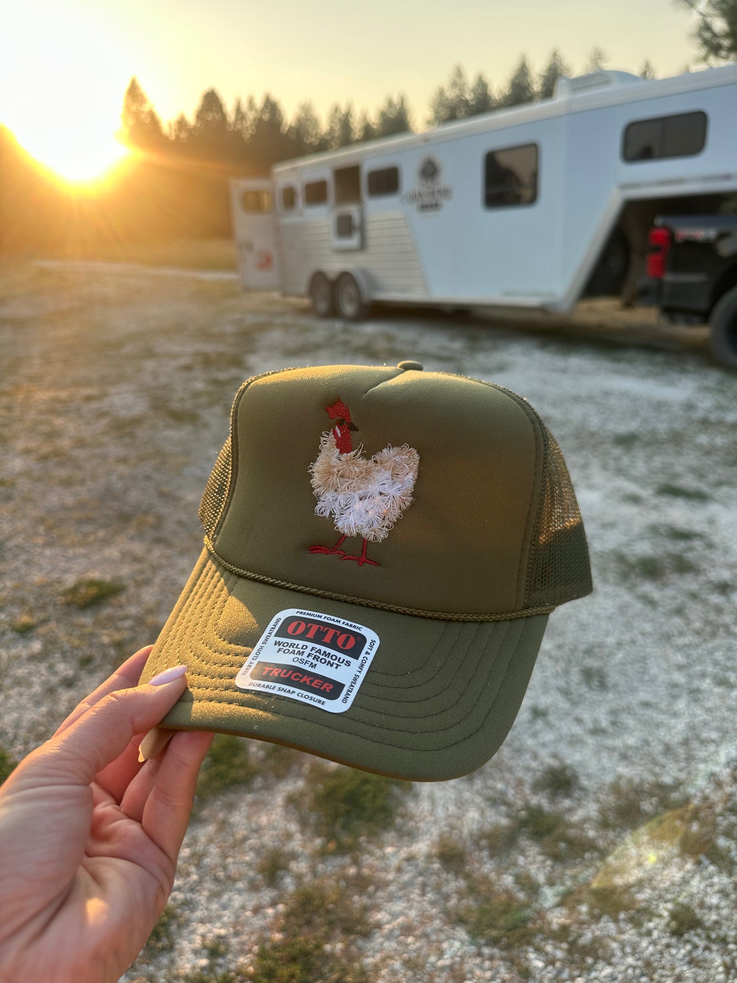 Fluffy Chicken Hat
