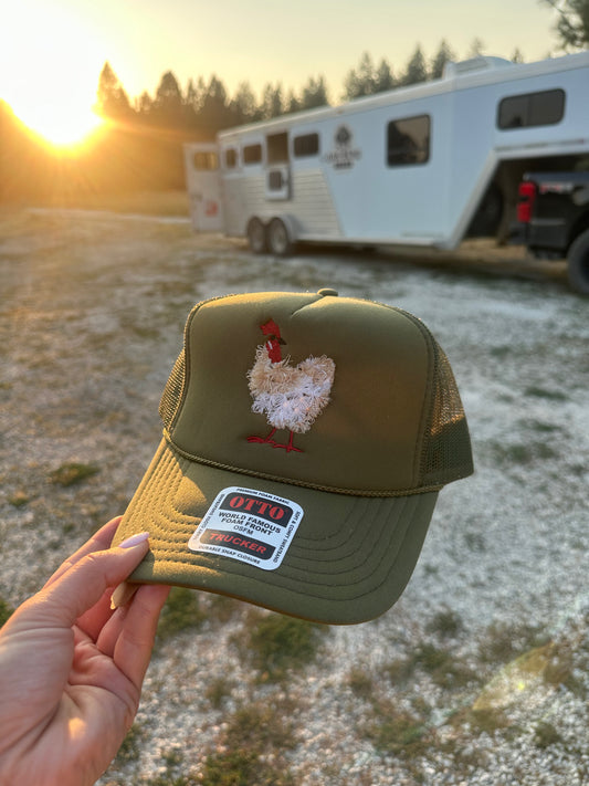 Fluffy Chicken Hat