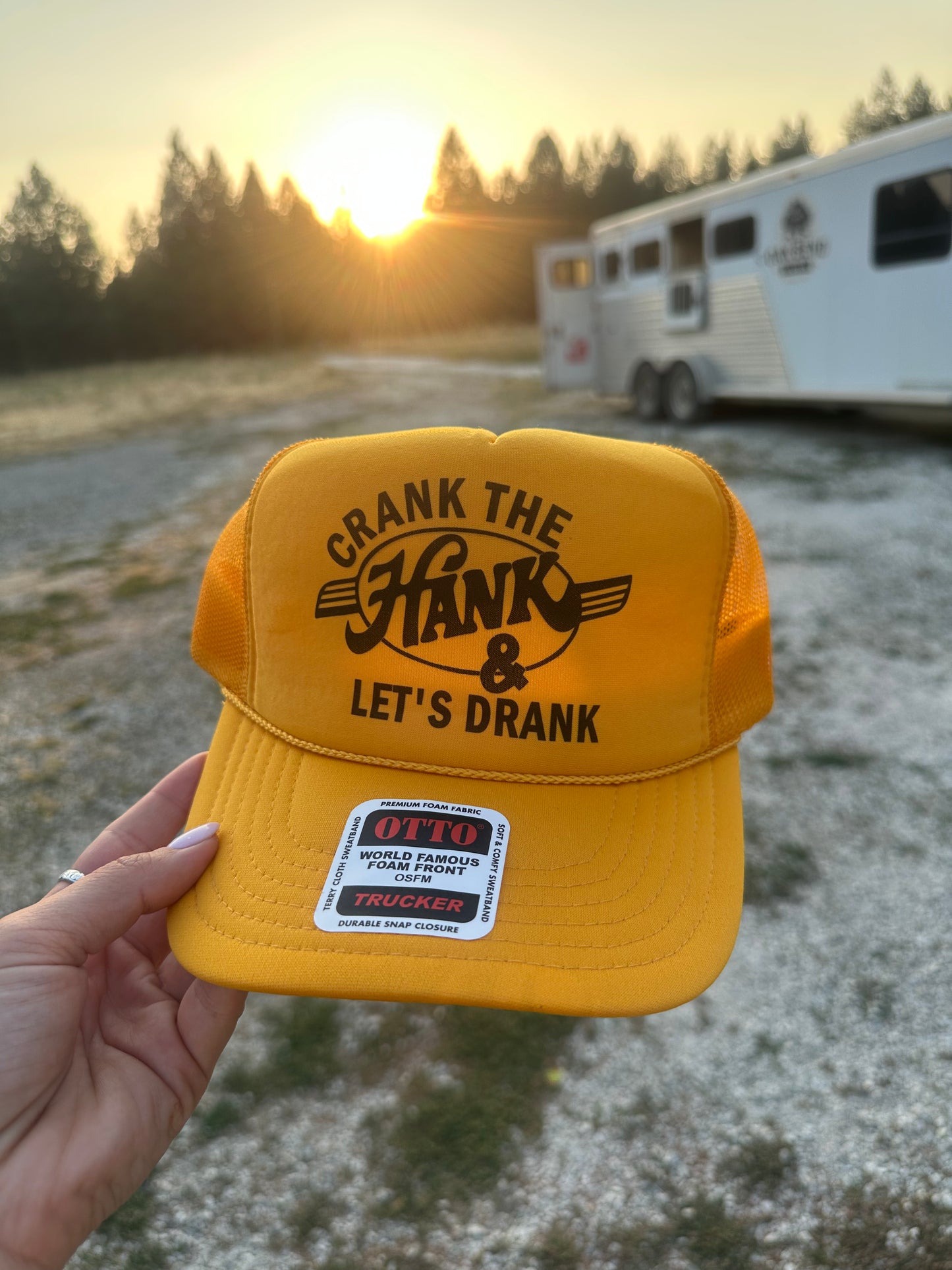 Crank The Hank Trucker Hat