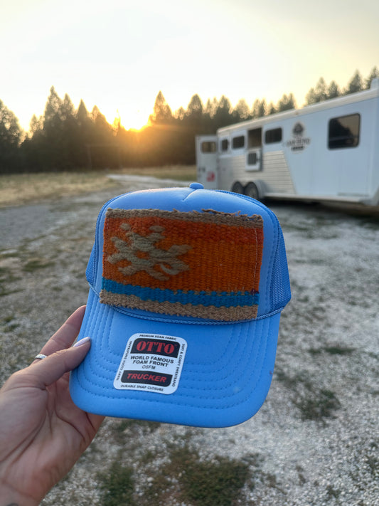 Wild dusk blue trucker