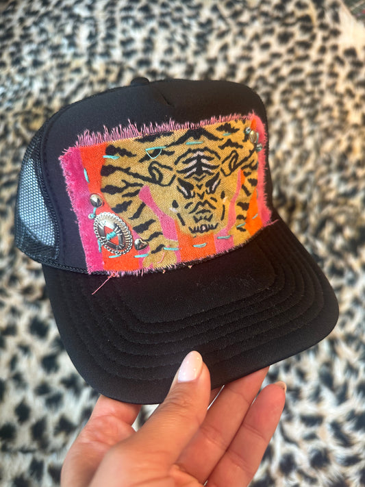Tiger by the tail trucker hat