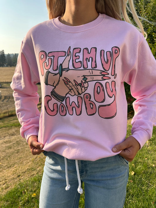 Put 'Em Up Cowboy Crewneck
