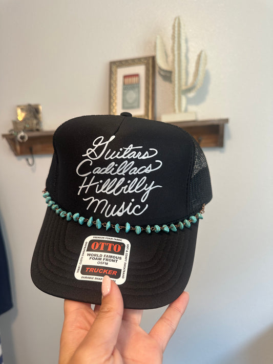 Turquoise Chips Trucker Hat Chain