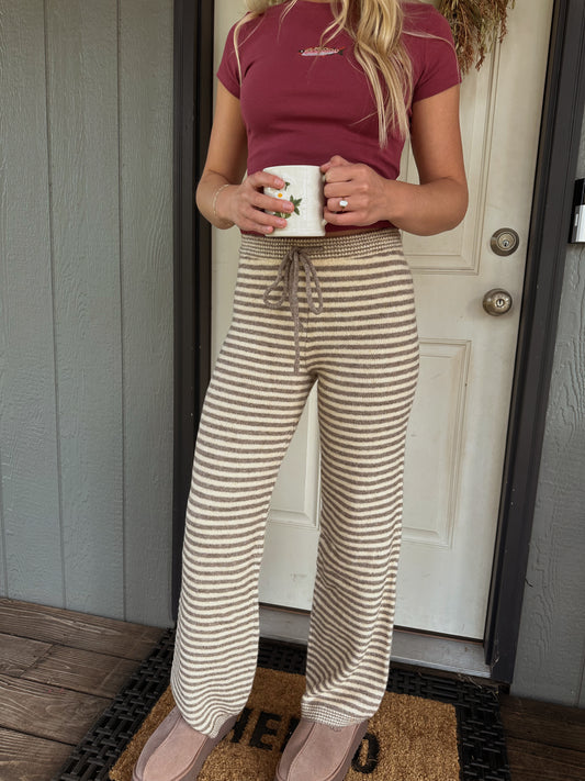 Striped Knit Pants